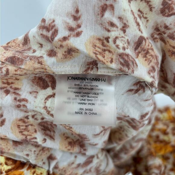 Johnathan Simkhai Swim Marisol Floral Wide-Leg Pant - Picture 7 of 7